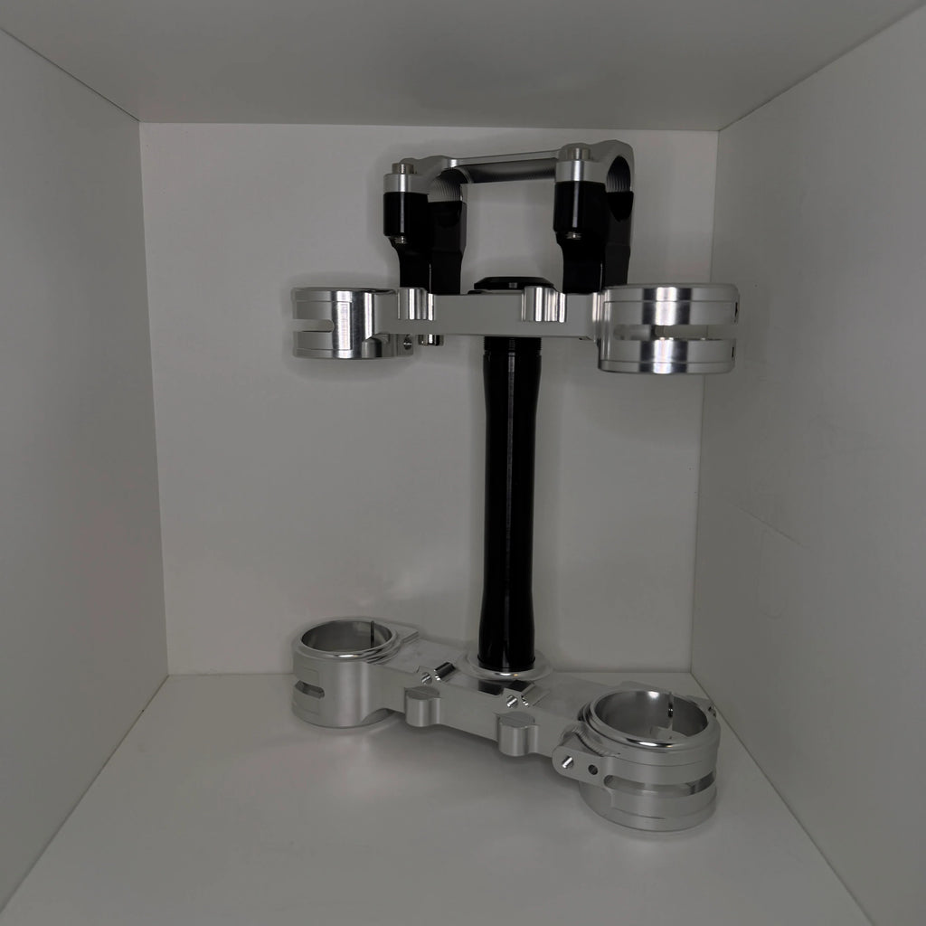 Chrome Ultra Bee Triple Clamp - EMXDesigns