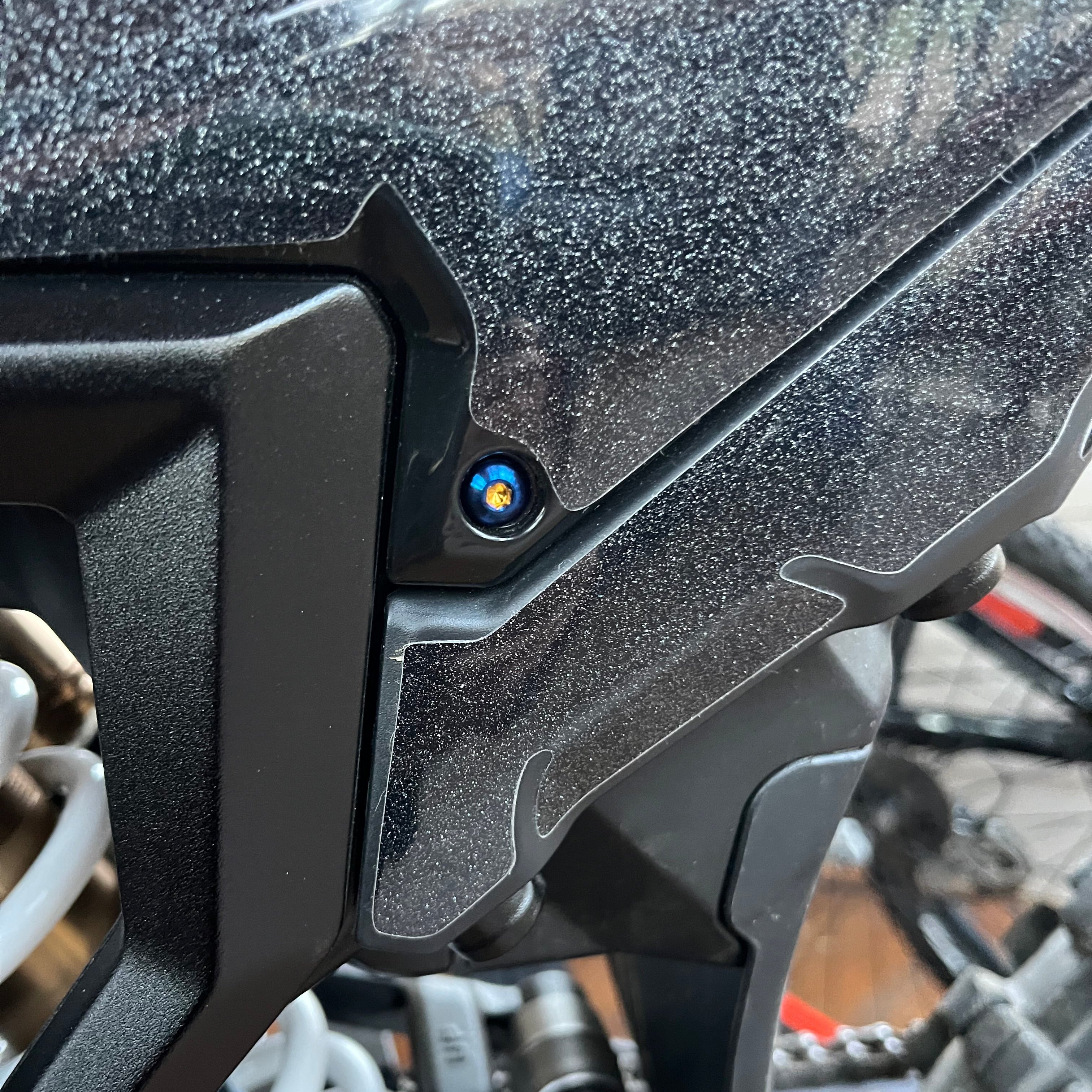 Titanium Ultrabee plastics bolts